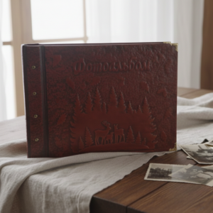 Коллекционный ретро фотоальбом большого формата, handmade, на 150 фото